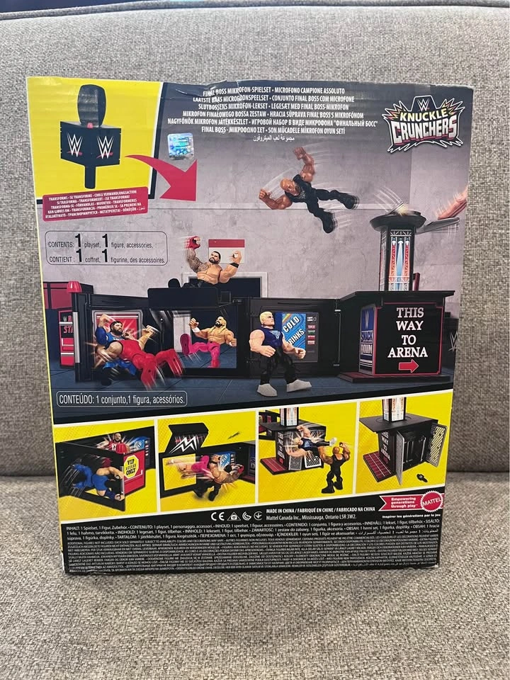 WWE Knuckle Crunchers Final Boss Microphone Playset - photo 5