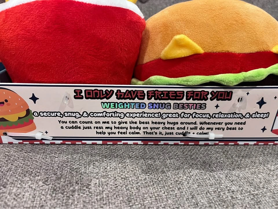 Mimicoco Weighted Snug Besties Plush Set - Monster, Burger, and - photo 5