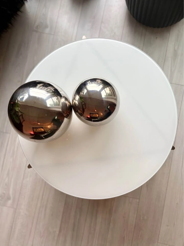 VINTAGE OPALINE GLASS STRIND COFFEE TABLE BY IKEA - photo 3