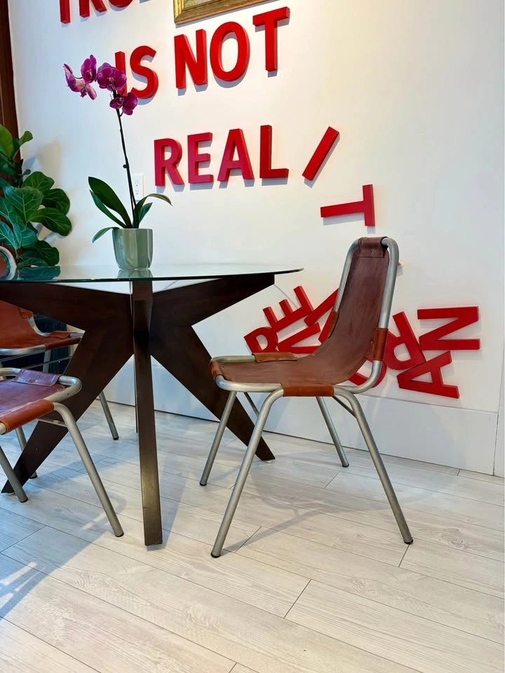 RARE MCM "LES ARCS" CHAIRS BY CHARLOTTE PERRIAND! (SET OF 3) - photo 5