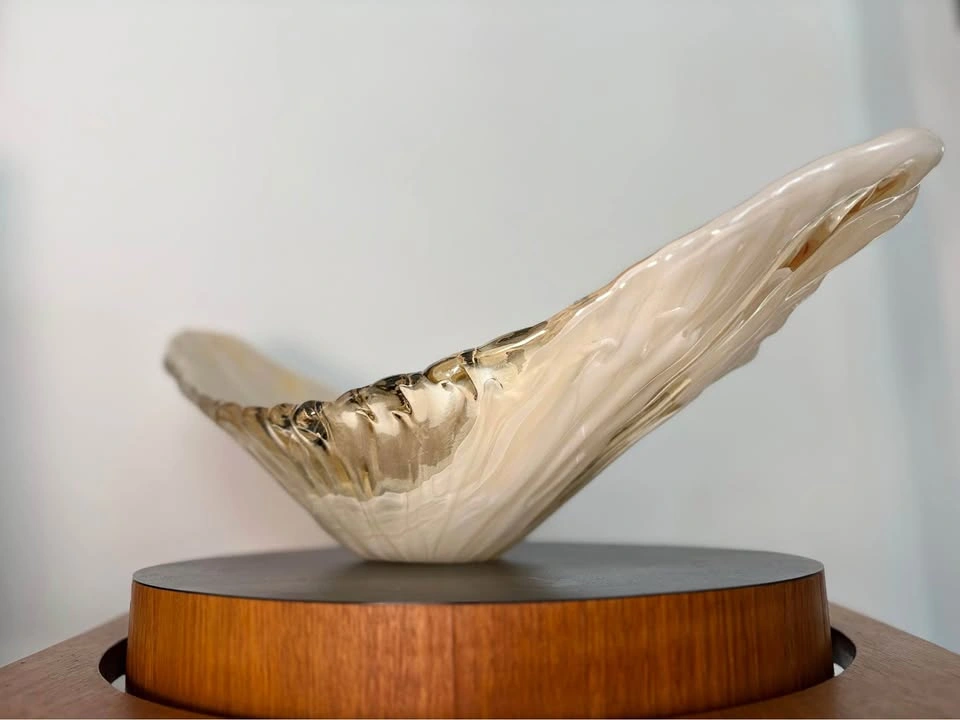 GORGEOUS VINTAGE MURANO ITALIAN GLASS LARGE CENTREPIECE BOWL!