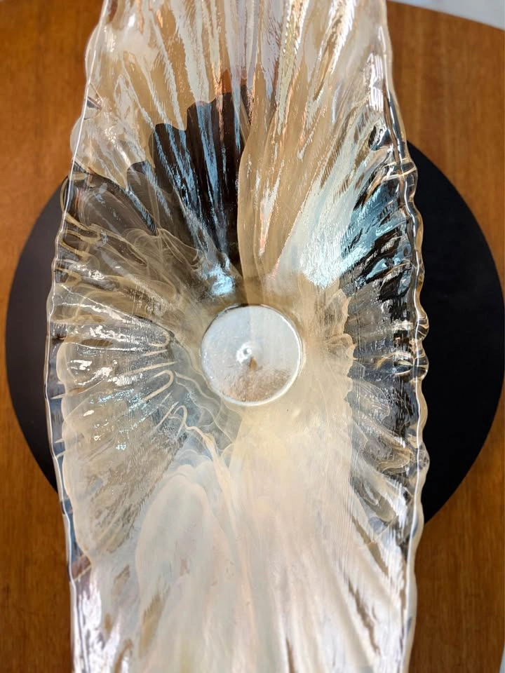GORGEOUS VINTAGE MURANO ITALIAN GLASS LARGE CENTREPIECE BOWL! - photo 5