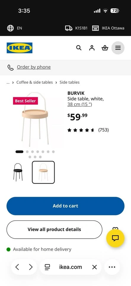 IKEA Side Table - photo 4