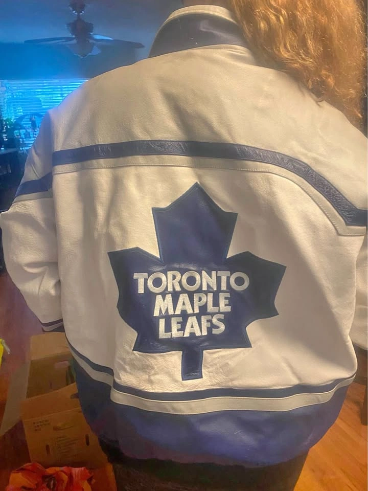 Jeff Hamilton, Toronto Maple Leafs, leather jacket 2XL