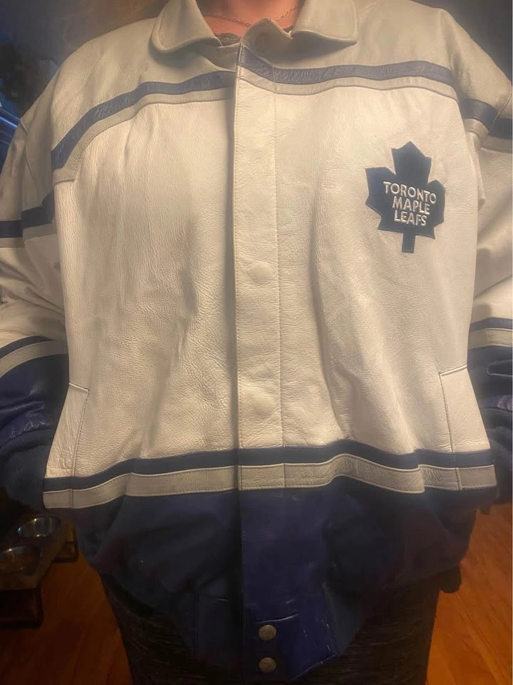 Jeff Hamilton, Toronto Maple Leafs, leather jacket 2XL - photo 2