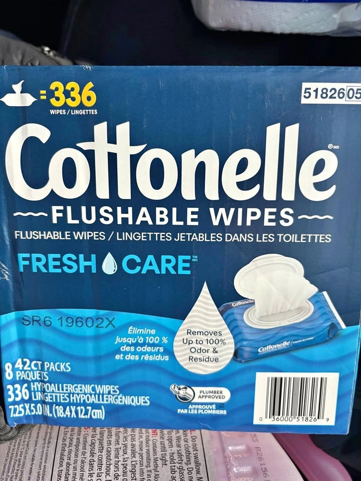 Cottonelle Flushable Wipes-Sealed box