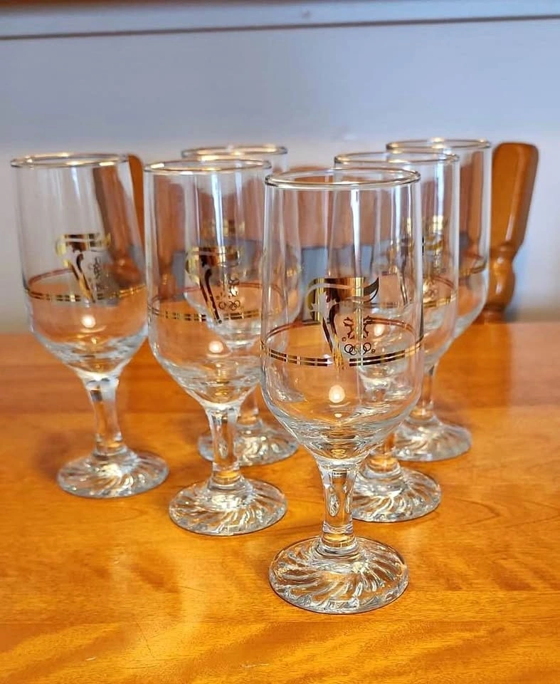 Vintage 1988 Calgary Olympic glasses (set of 6)