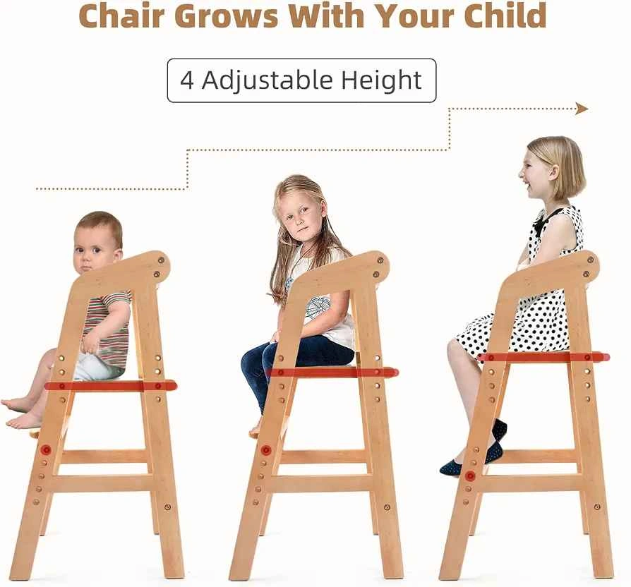 High chair wooden for toddlers - photo 4