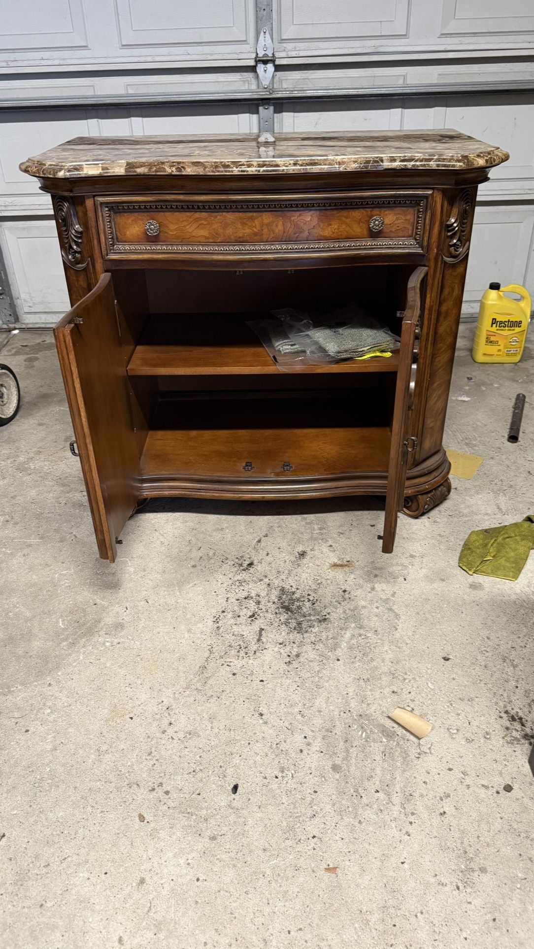 DOOR NIGHTSTAND W/MARBLE TP W40 D20 H34 - photo 4