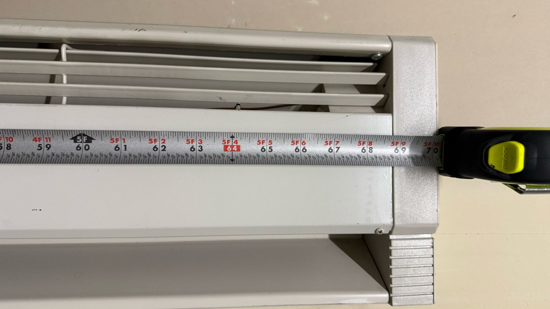 70" Electric Baseboard Heater (120 Volt - 1,500 Watts) - photo 2