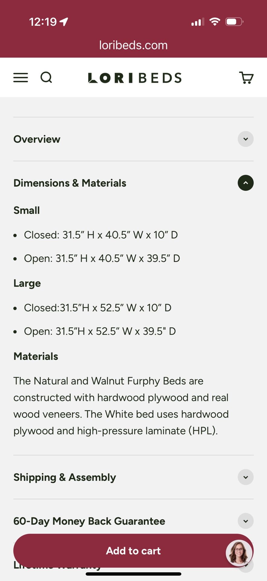 Lori Beds The Furphy Bed - Small - photo 4
