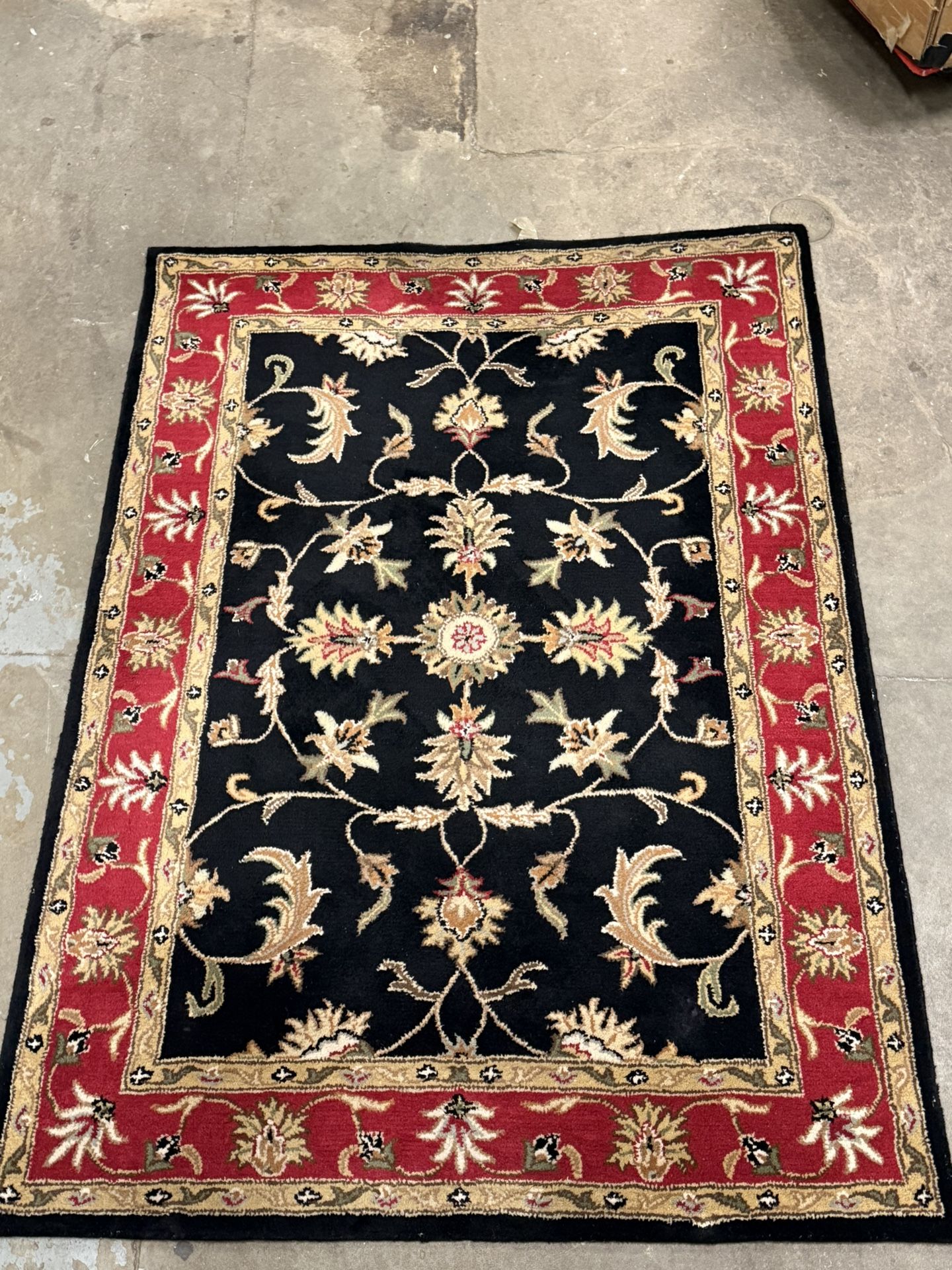 Rug, Sofie wool red/black 5ft x 7ft - photo 3
