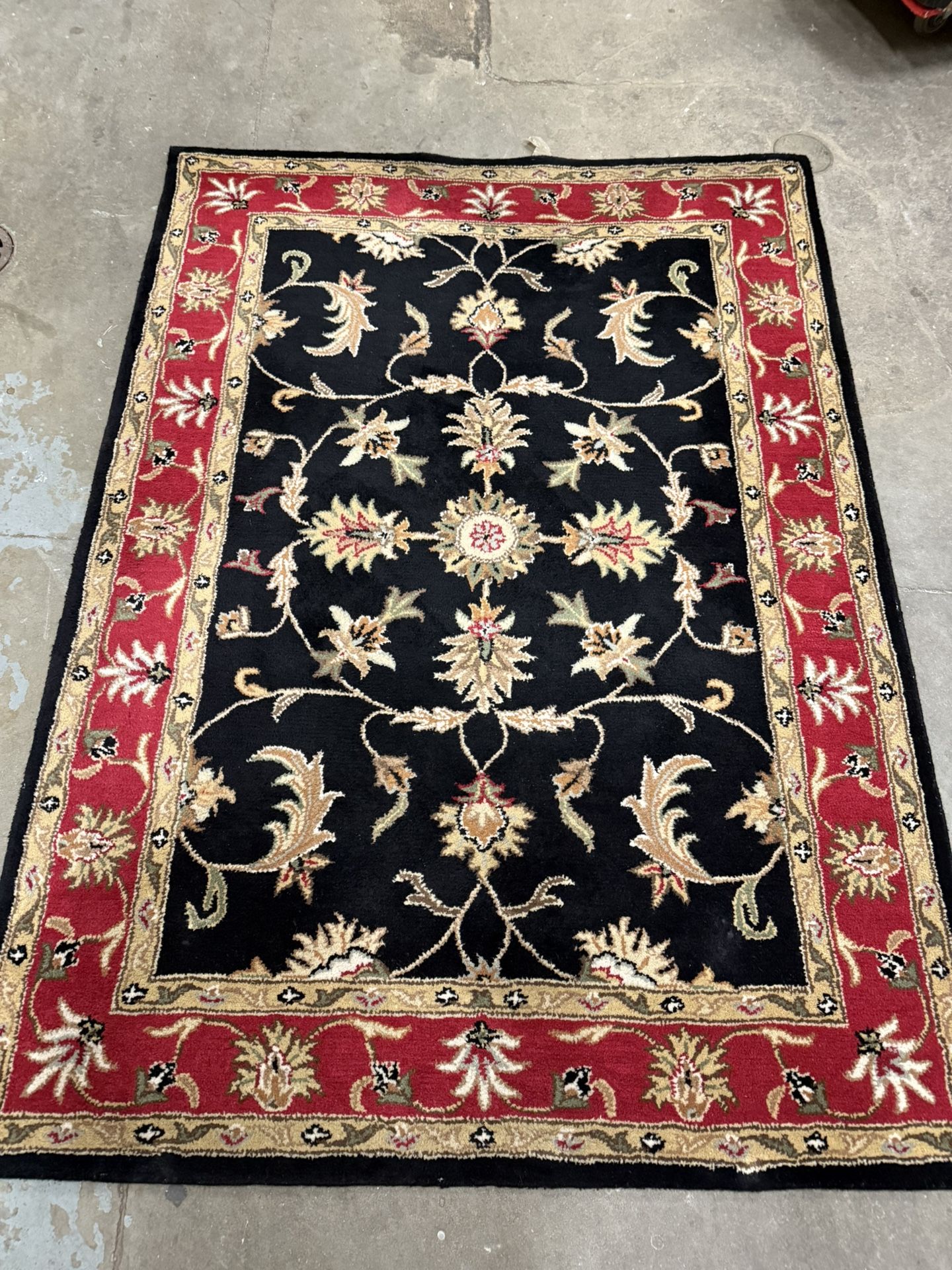 Rug, Sofie wool red/black 5ft x 7ft - photo 4