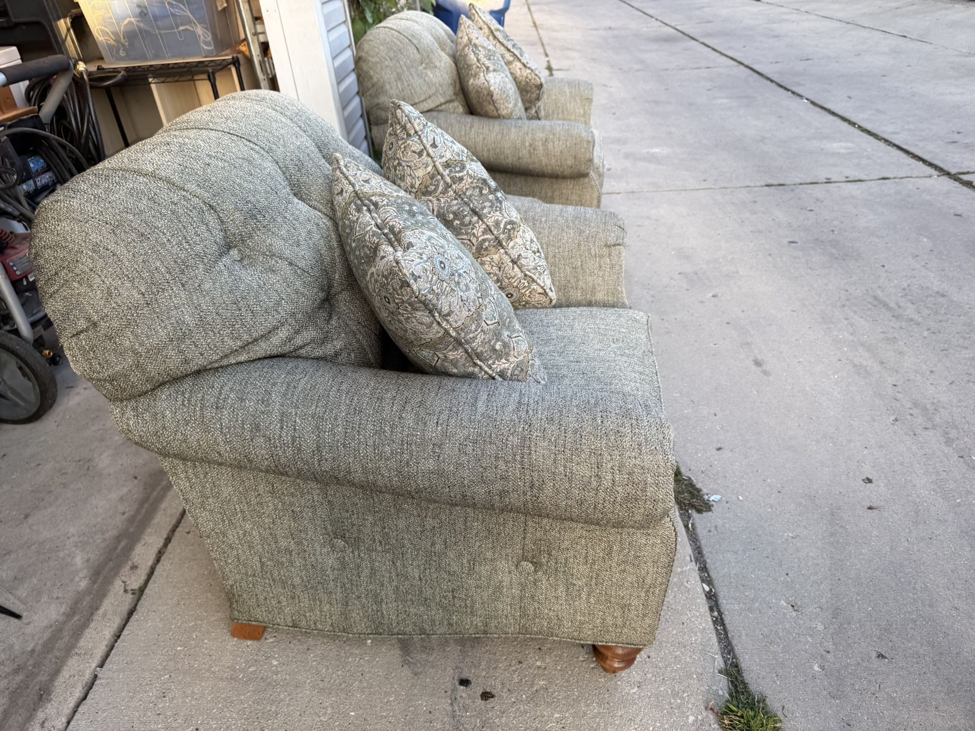 2 Sofa Chair And Ottoman Set - photo 4
