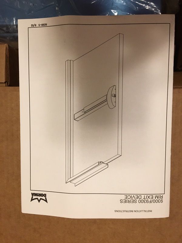 Dorma F9300B 630, Heavy Duty Exit Device - photo 5