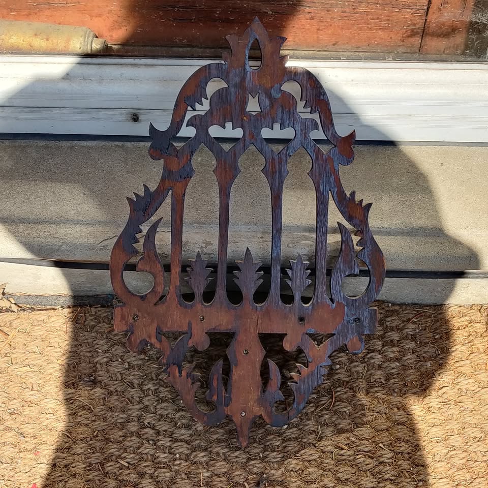 Decorative Antique Carved Wood Shelf - photo 3