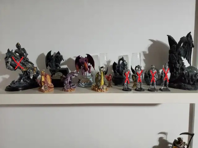 Dragon, Skeleton, & Animal Figurines