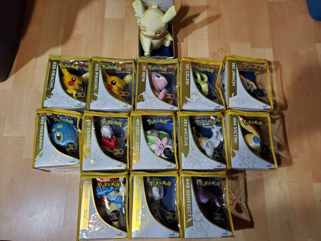 Pokemon 20th anniversary plushies