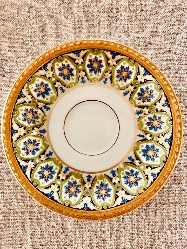 Antique Elite Works Limoges Demitasse Saucers - Set of 4