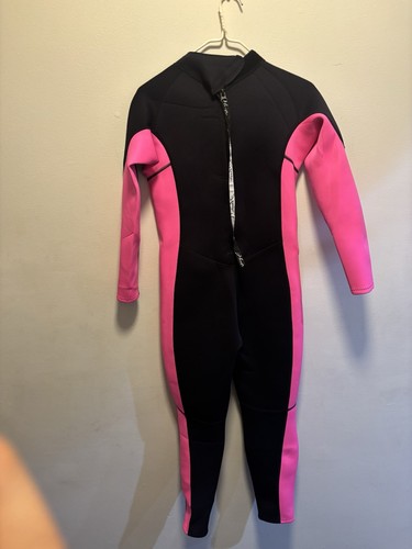 Hend Women's Full Length Wetsuit Black/Pink Long Sleeve Back Zip - photo 2