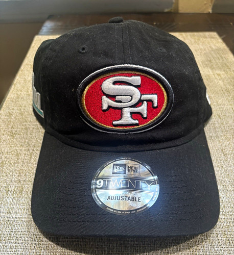 New Era 9TWENTY Adjustable Black Cap San Francisco 49ers Super B