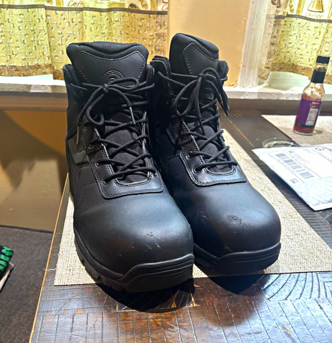 Bates Black Work Boots Men’s 11 M Electrical Hazard (EH) Side Zi