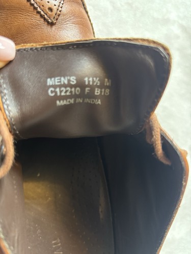 Cole Haan Men’s Brown Leather Wingtip Brogue Oxford Dress Shoes - photo 4