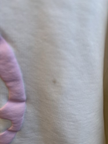 Voight Women’s White Pullover Crewneck Sweatshirt L Pink Heart - photo 4