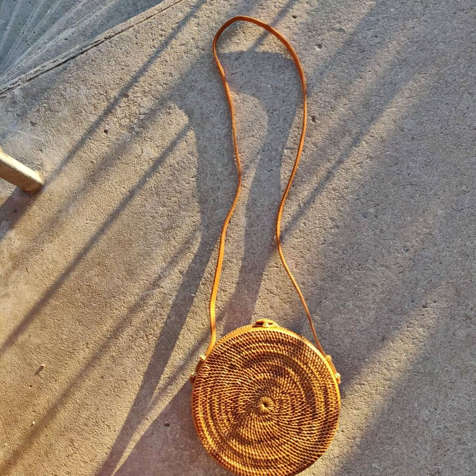 Rattan Woven Purse Bag