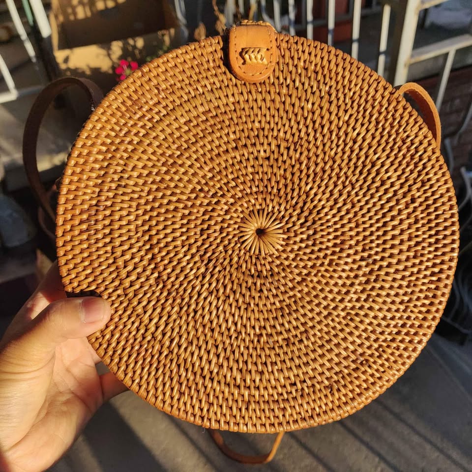 Rattan Woven Purse Bag - photo 3