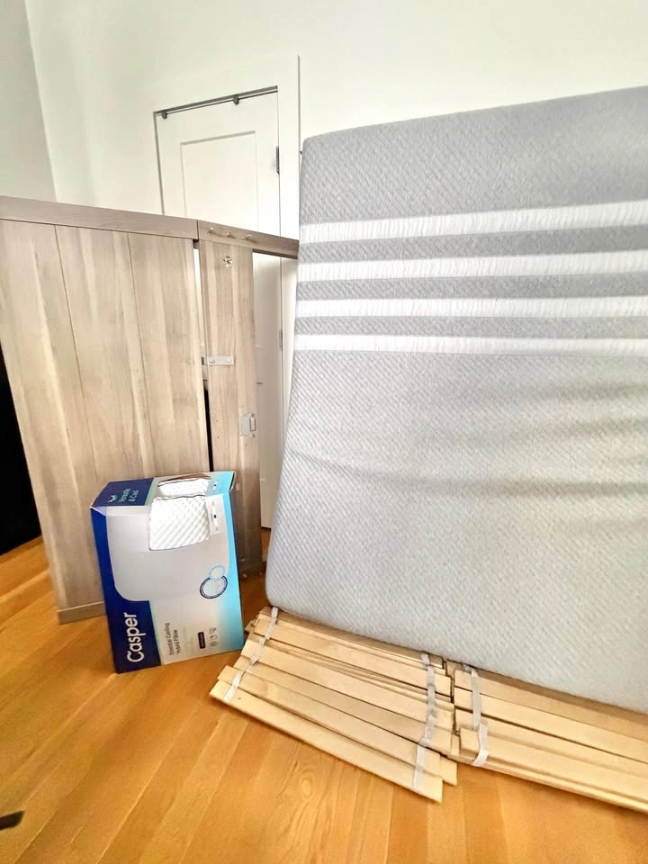 Nyvoll Bed Frame - Great Condition, FULL size, Also Includes Sla - photo 5