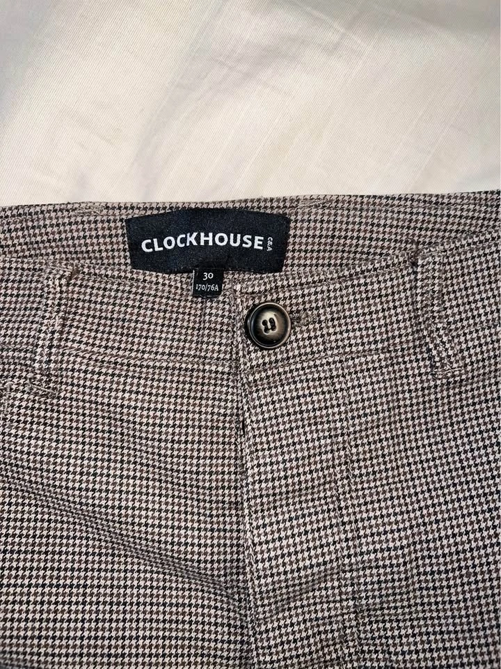 Brown houndstooth pants size M - photo 3