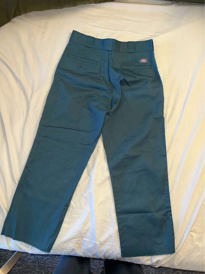 Dickies men 874 green wide legged pants size 32 x 27 - photo 2