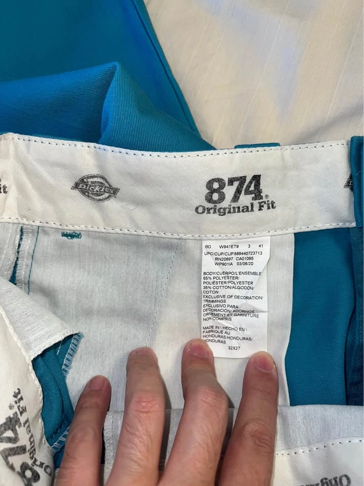 Dickies men 874, blue wide legged pants size 32 x 27 - photo 3