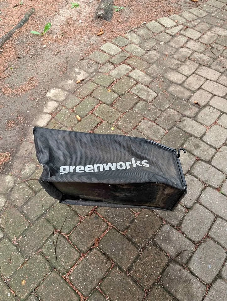 Greenworks Lawnmower 21" bag & mulch plug side shooter
