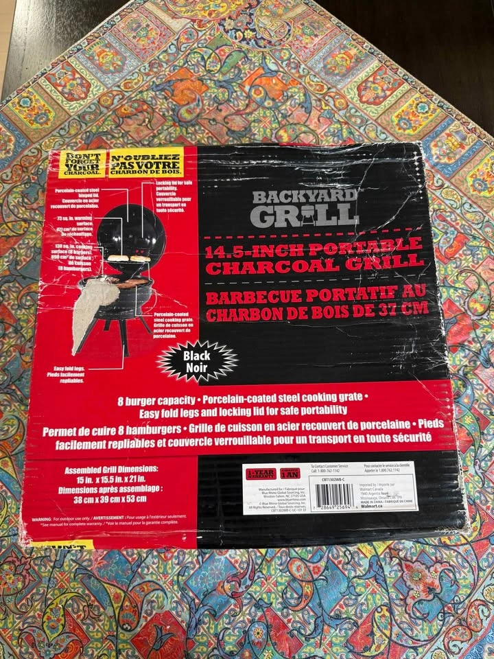 Backyard Grill 14.5-inch Portable Charcoal Grill - photo 2