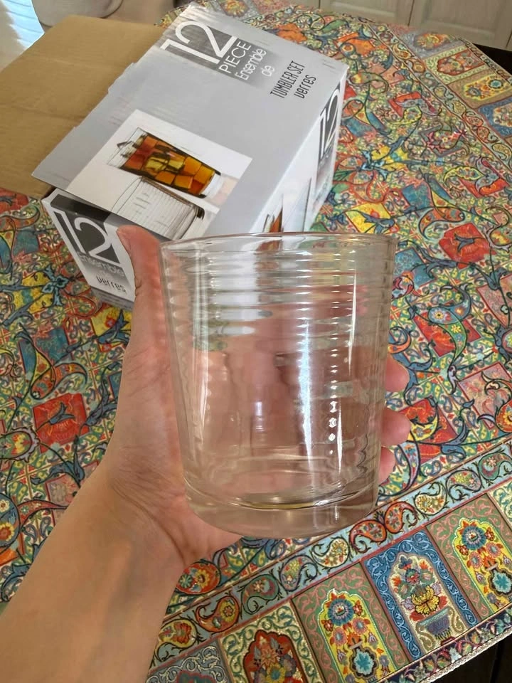 12 Piece Clear Glass Tumbler Set and 13 Piece Jar set - photo 3