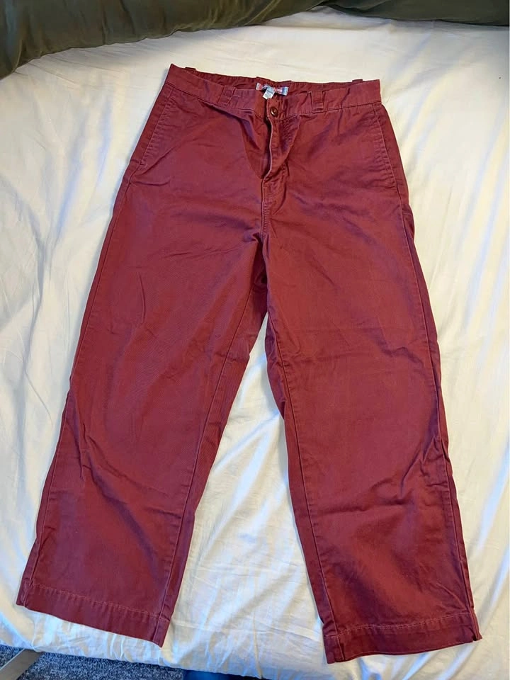 Urban Outfitters Wide Leg Red Pants Size 32x30