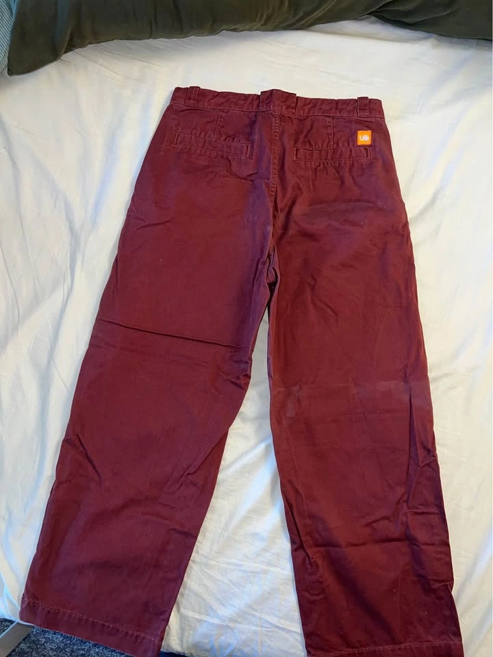 Urban Outfitters Wide Leg Red Pants Size 32x30 - photo 2