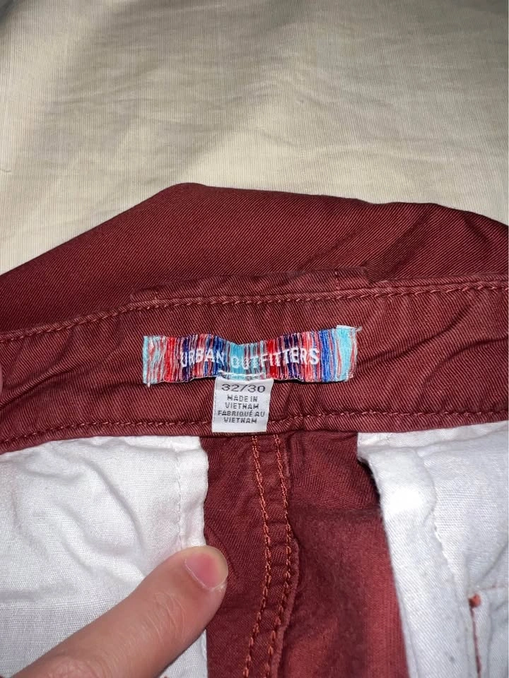 Urban Outfitters Wide Leg Red Pants Size 32x30 - photo 3