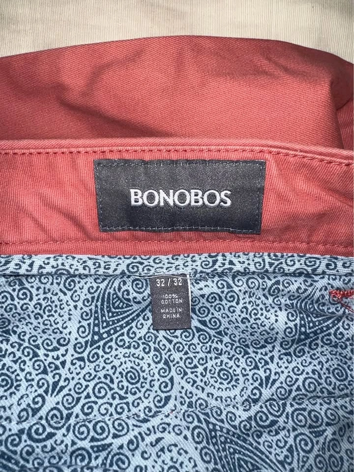 Bonobos men pink pants size 32 x 32 - photo 3