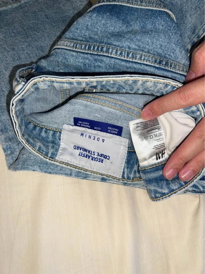 H&M men white wash jeans size 32/30 - photo 3