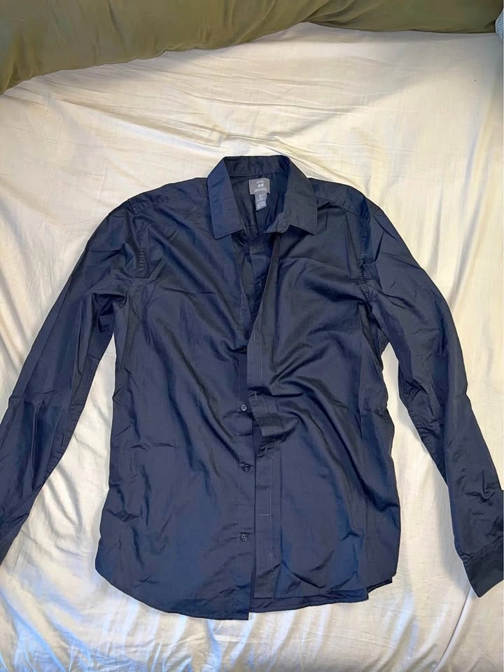 H&M men dress shirt size large