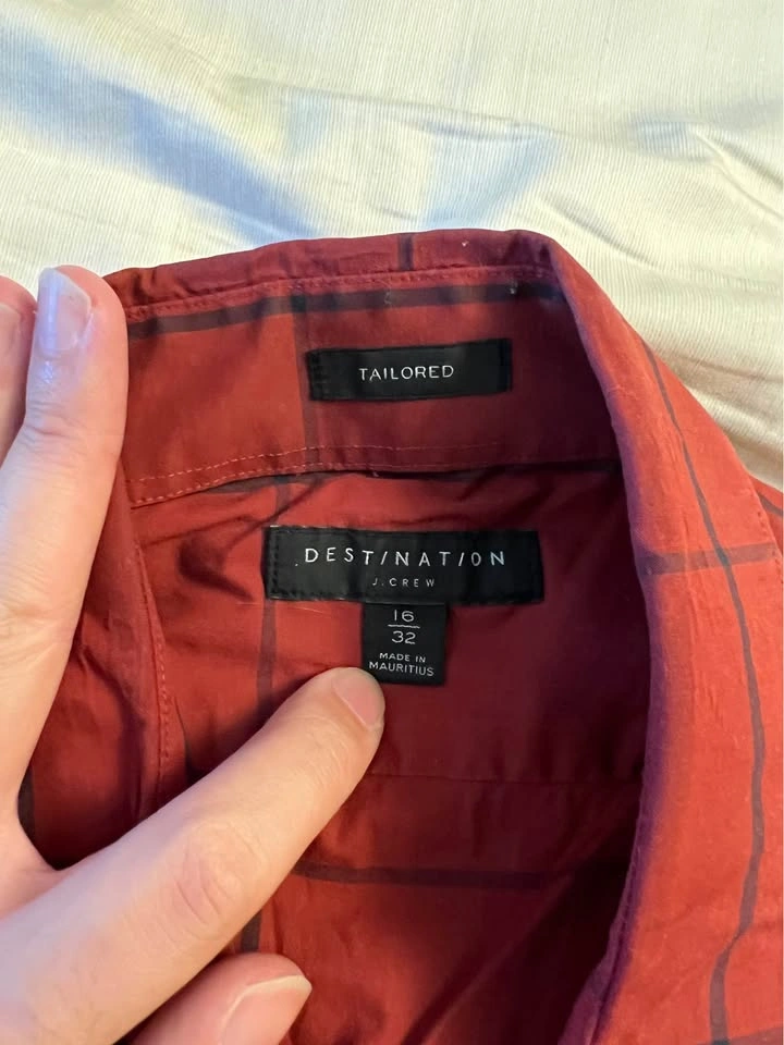Red J Crew Men's Dress Shorts, Size 16 - photo 2