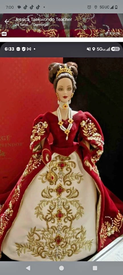 Imperial Splendor Fabergé Porcelain Barbie Doll (2000)