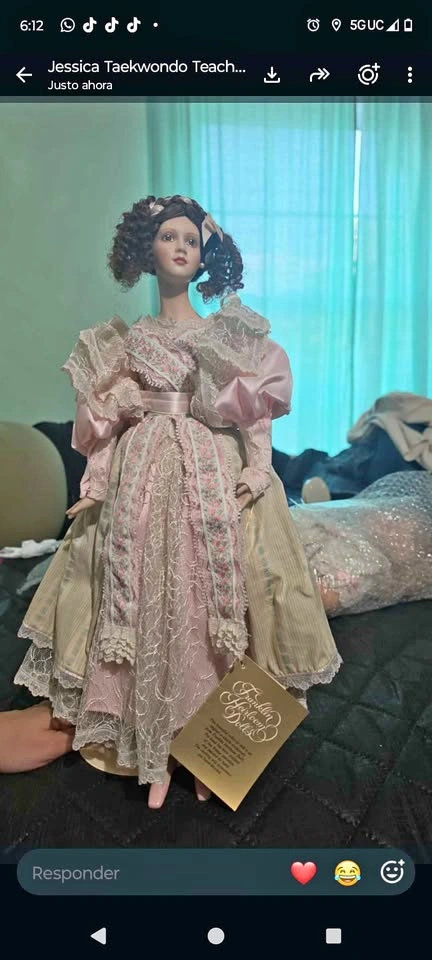 Franklin Heirloom Dolls Collectible Porcelain Doll