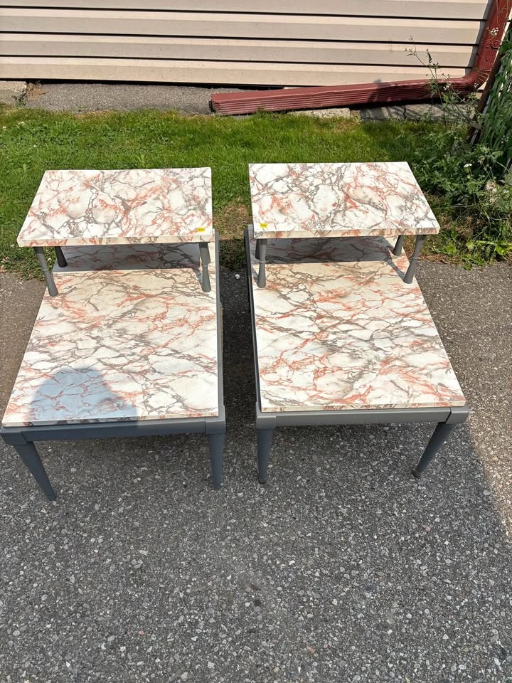 Matching Pair of Mid-Century Modern Side Tables