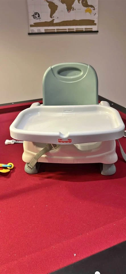 Baby Items: Bouncer, Swing, and Portable Highchair