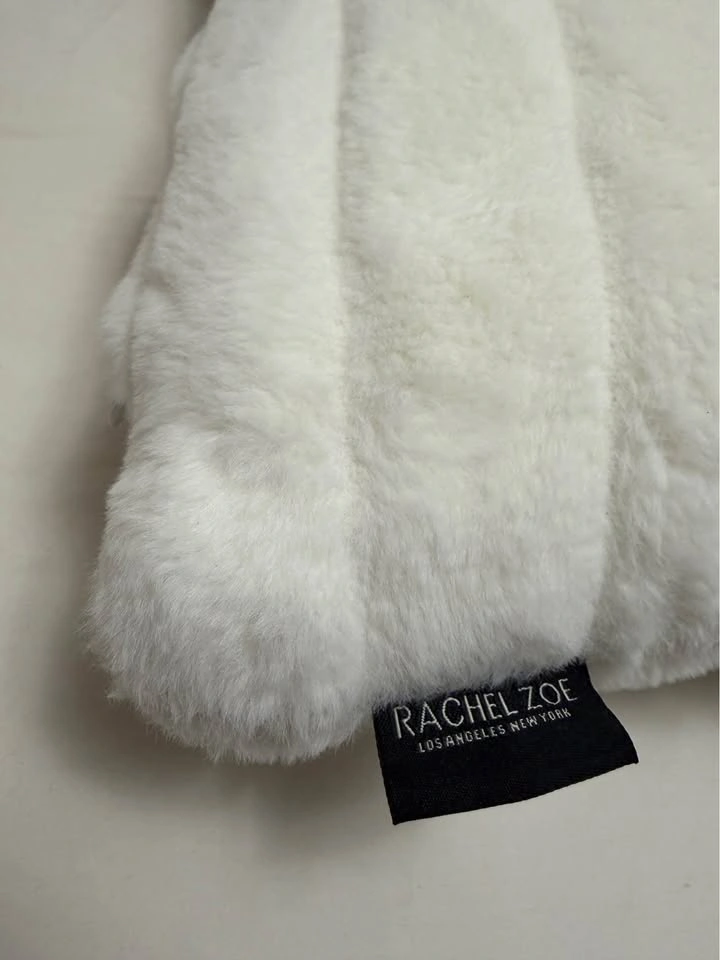 Rachel Zoe fluffy white cushion pillows - set of 2 - photo 2