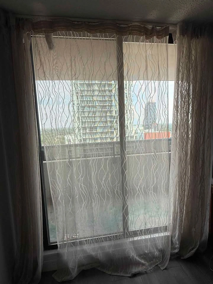 Sheer and Blackout Curtains with Rod - photo 2